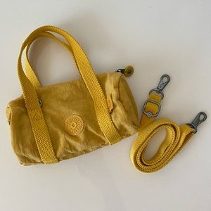 Yellow Kipling Boo Mini Clutch Bag